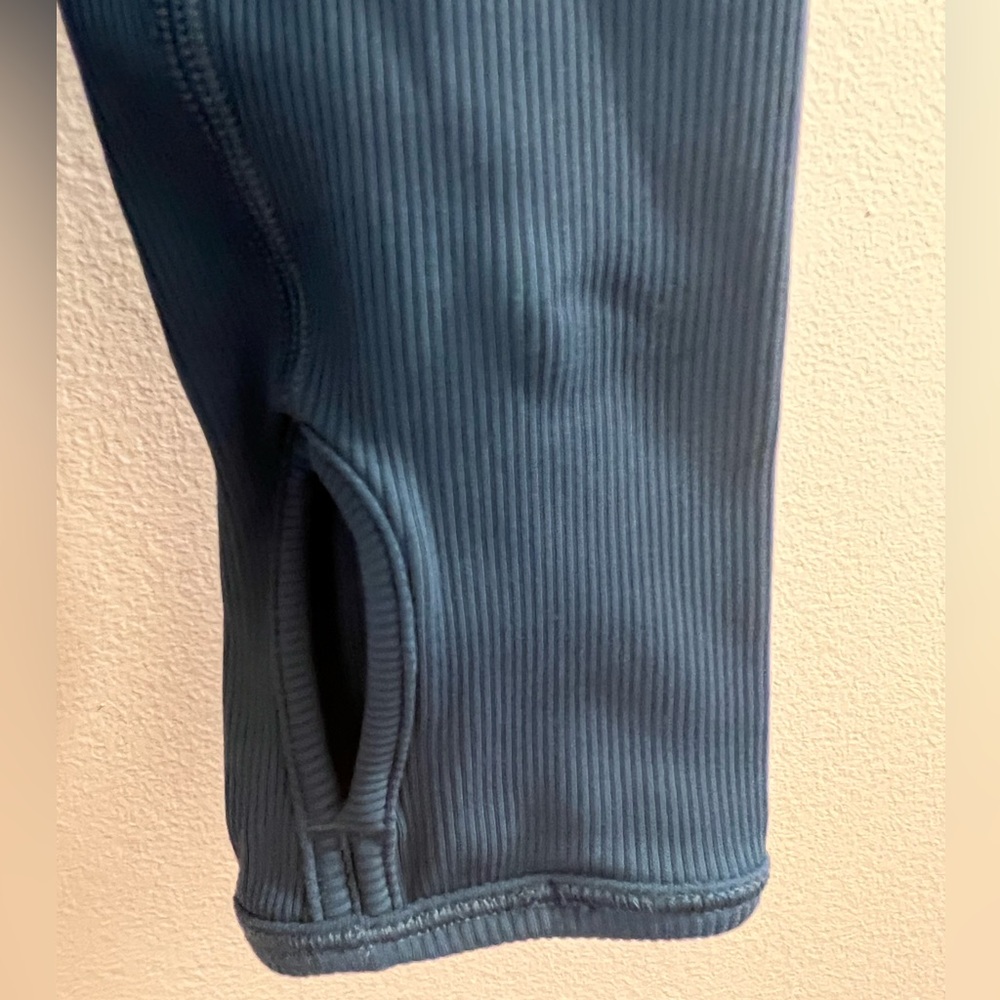 Lululemon Dance Studio  Reversible Jacket Rib Sleeve Petrol Blue H. - Picture 9 of 14